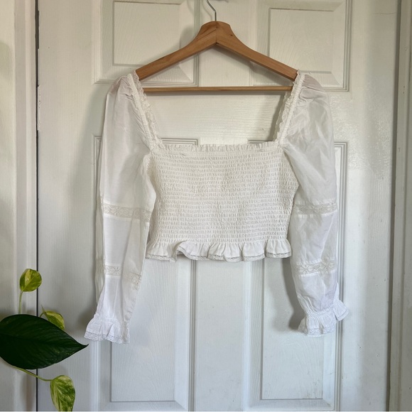 White Cotton Wilfred top - Picture 1 of 6